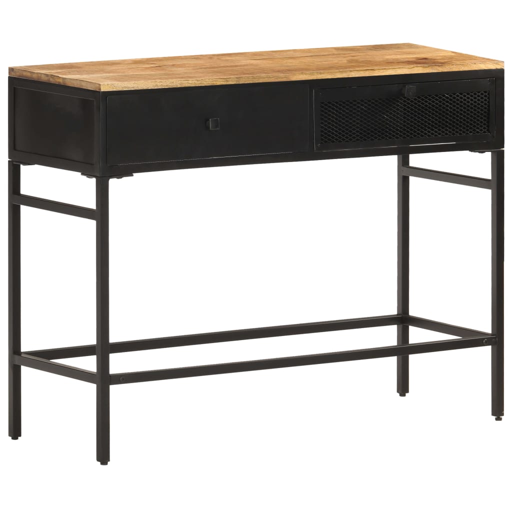 Sideboard 39.4&quot;X13.8&quot;X30.3&quot; Solid Rough Mango Wood