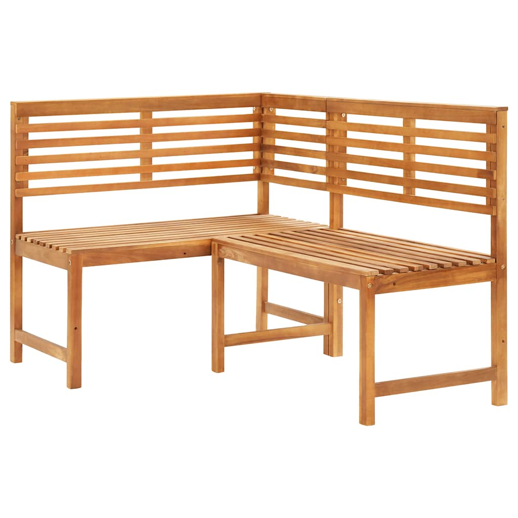 Patio Corner Bench 55.1&quot; Solid Acacia Wood