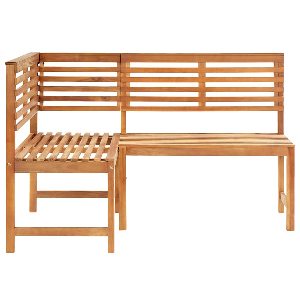 Patio Corner Bench 55.1&quot; Solid Acacia Wood