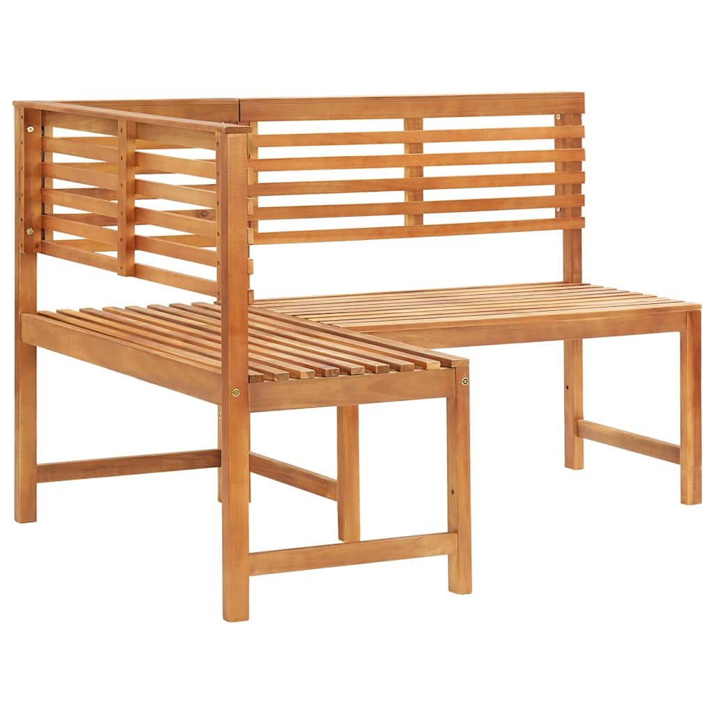 Patio Corner Bench 55.1&quot; Solid Acacia Wood