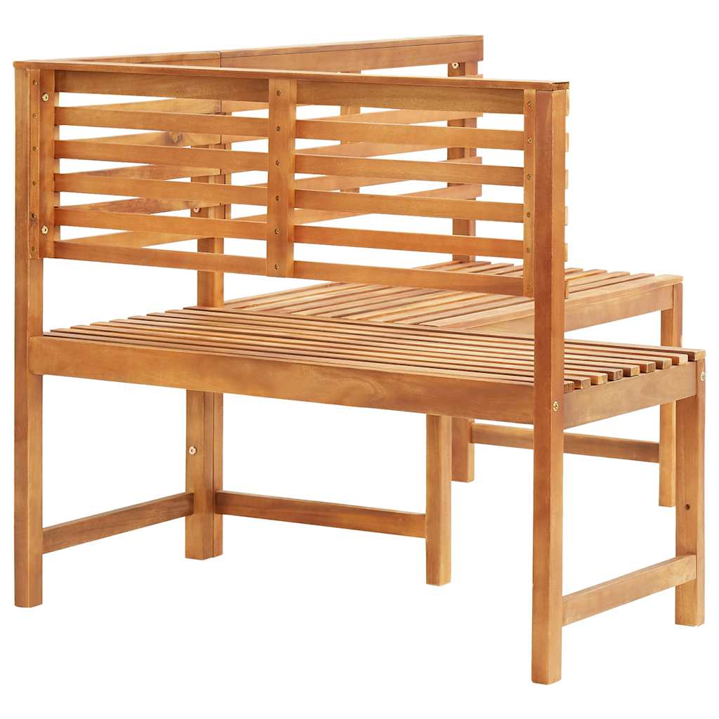 Patio Corner Bench 55.1&quot; Solid Acacia Wood