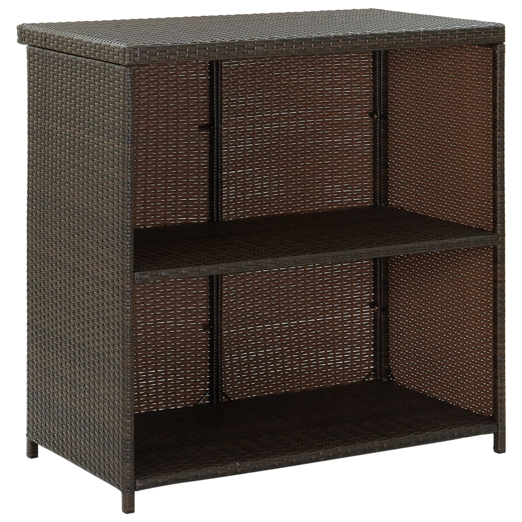 3 Piece Bar Set Poly Rattan