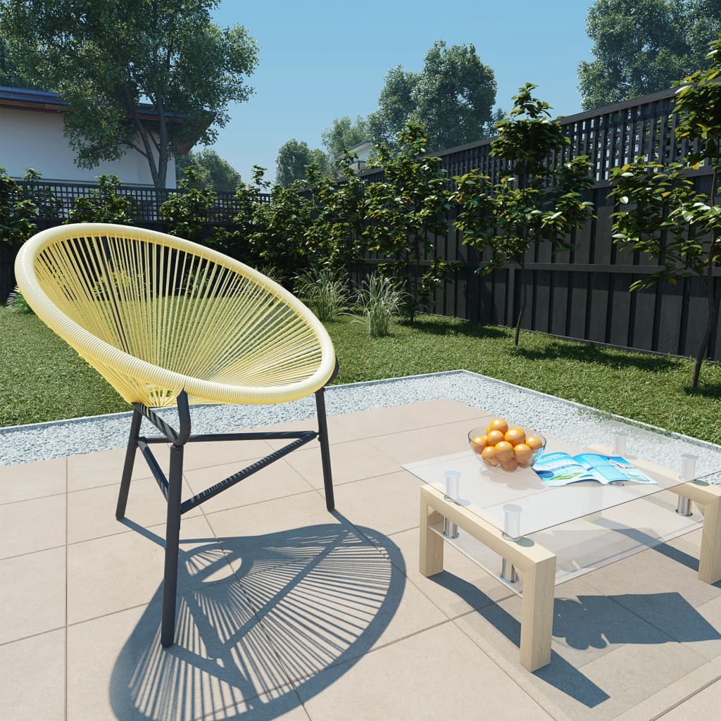 Patio Moon Chair Poly Rattan