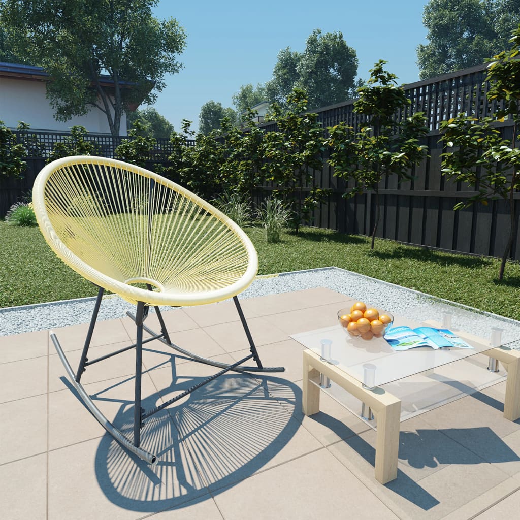 Outdoor Rocking Chair Poly Rattan