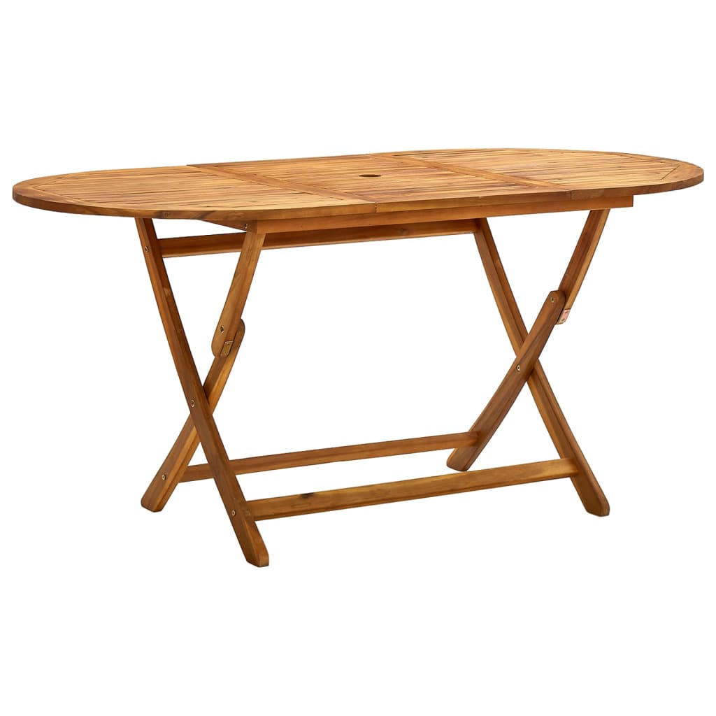 Folding Patio Table Solid Wood Acacia