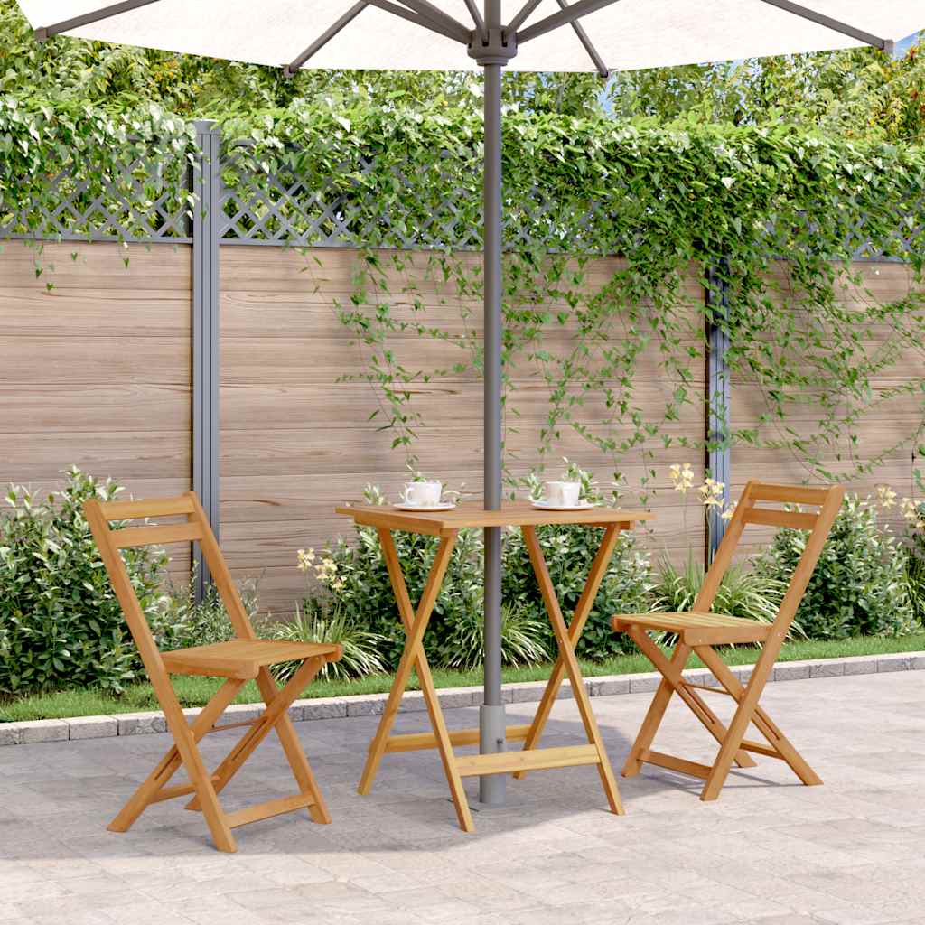 Folding Patio Table Solid Acacia Wood