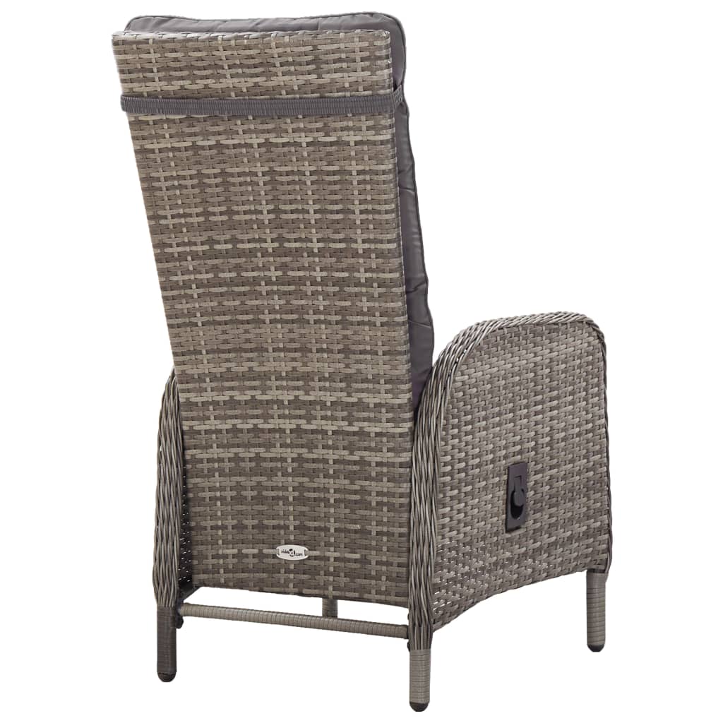 3 Piece Patio Bistro Set Poly Rattan