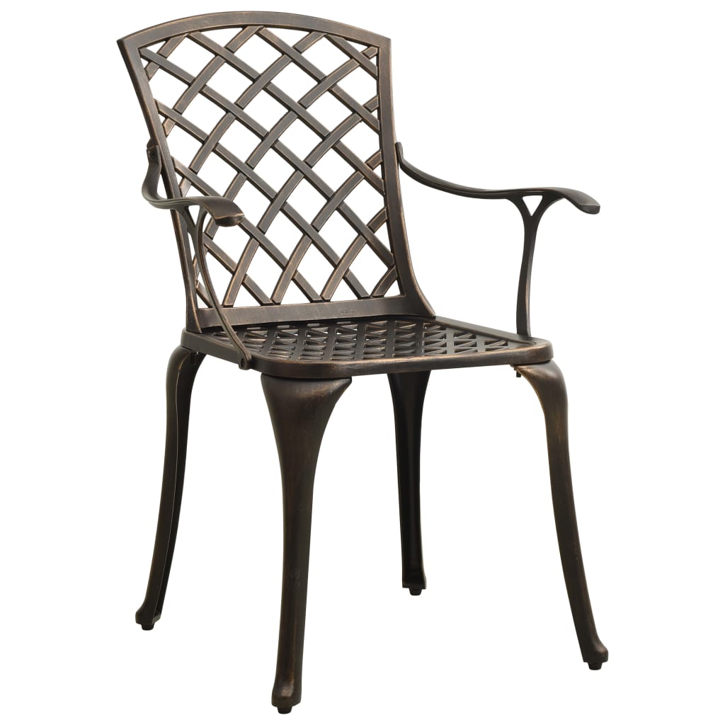 3 Piece Bistro Set Cast Aluminum