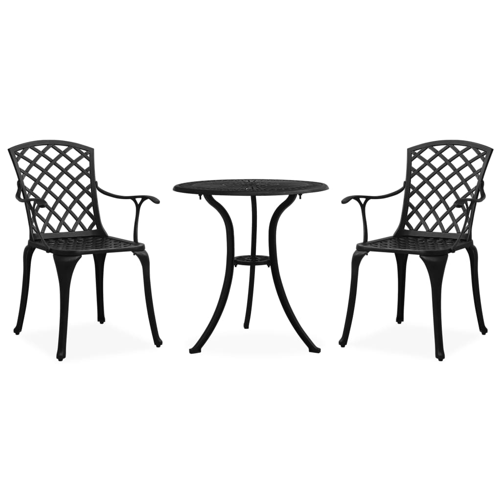 3 Piece Bistro Set Cast Aluminum