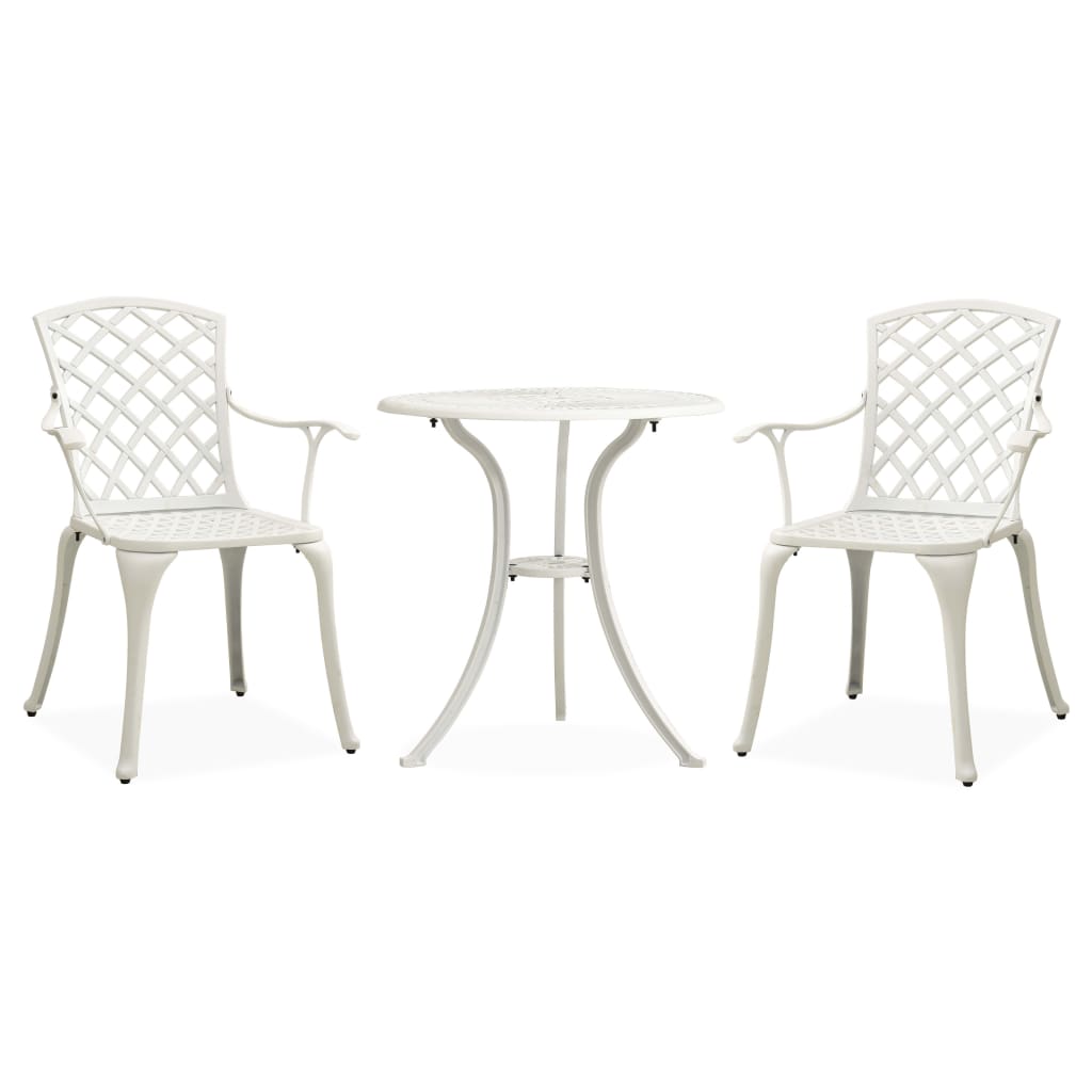 3 Piece Bistro Set Cast Aluminum