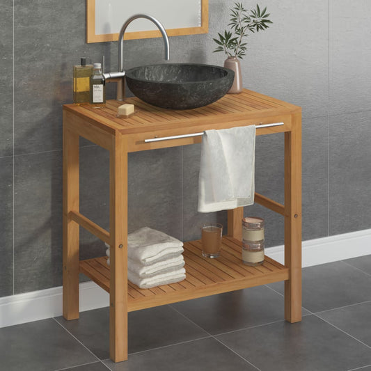 Bathroom Vanity Cabinet Solid Teak With Sink Marble