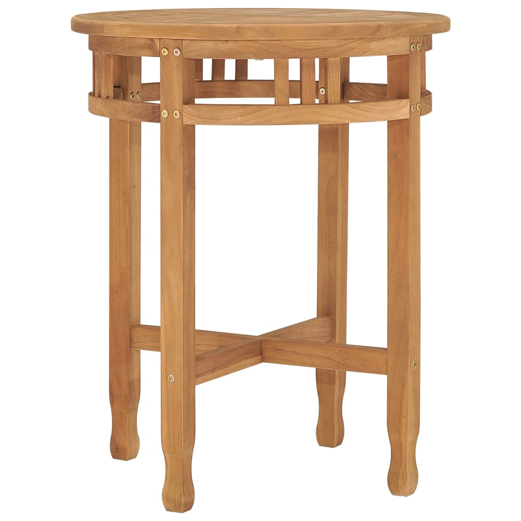 Bistro Table Ø23.6&quot;X29.7&quot; Solid Teak Wood