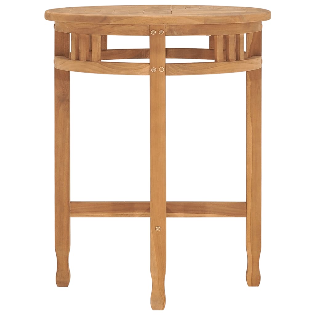 Bistro Table Ø23.6&quot;X29.7&quot; Solid Teak Wood