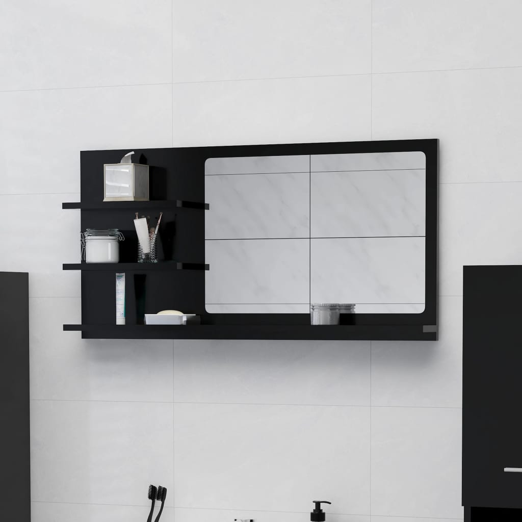 Bathroom Mirror 35.4&quot;X4.1&quot;X17.7&quot; Engineered Wood