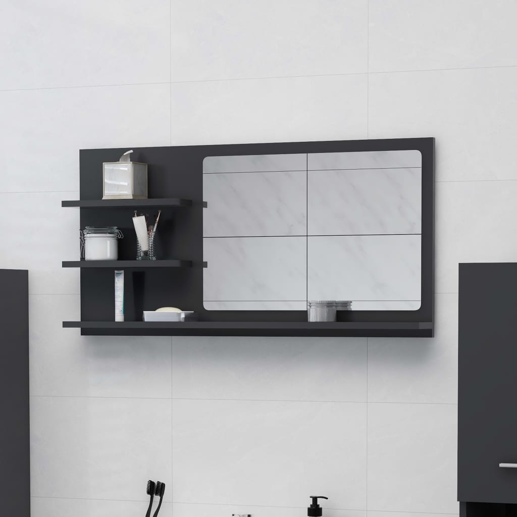 Bathroom Mirror 35.4&quot;X4.1&quot;X17.7&quot; Engineered Wood