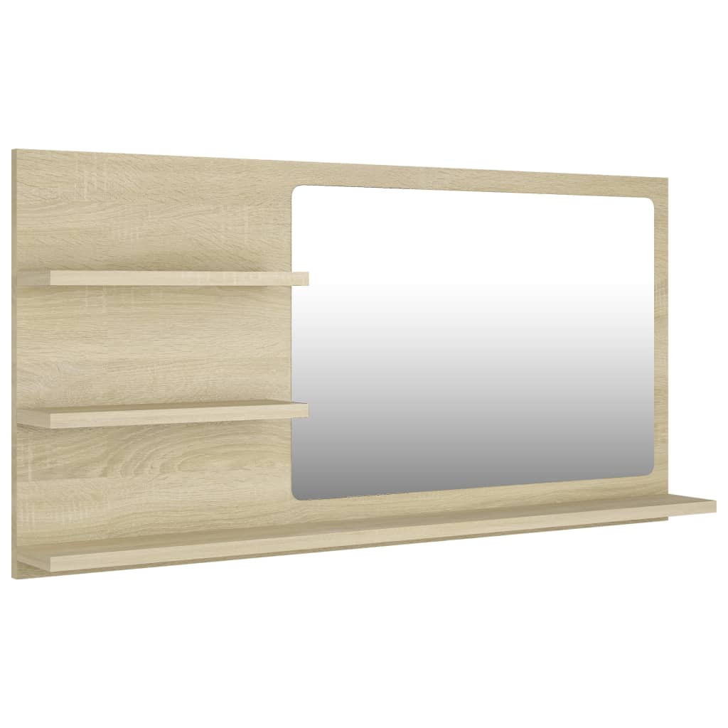 Bathroom Mirror 35.4&quot;X4.1&quot;X17.7&quot; Engineered Wood