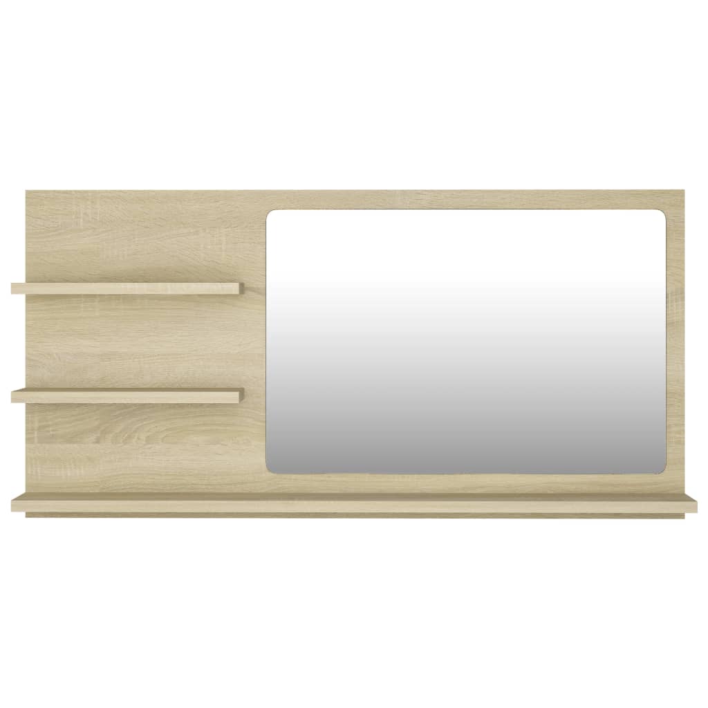 Bathroom Mirror 35.4&quot;X4.1&quot;X17.7&quot; Engineered Wood