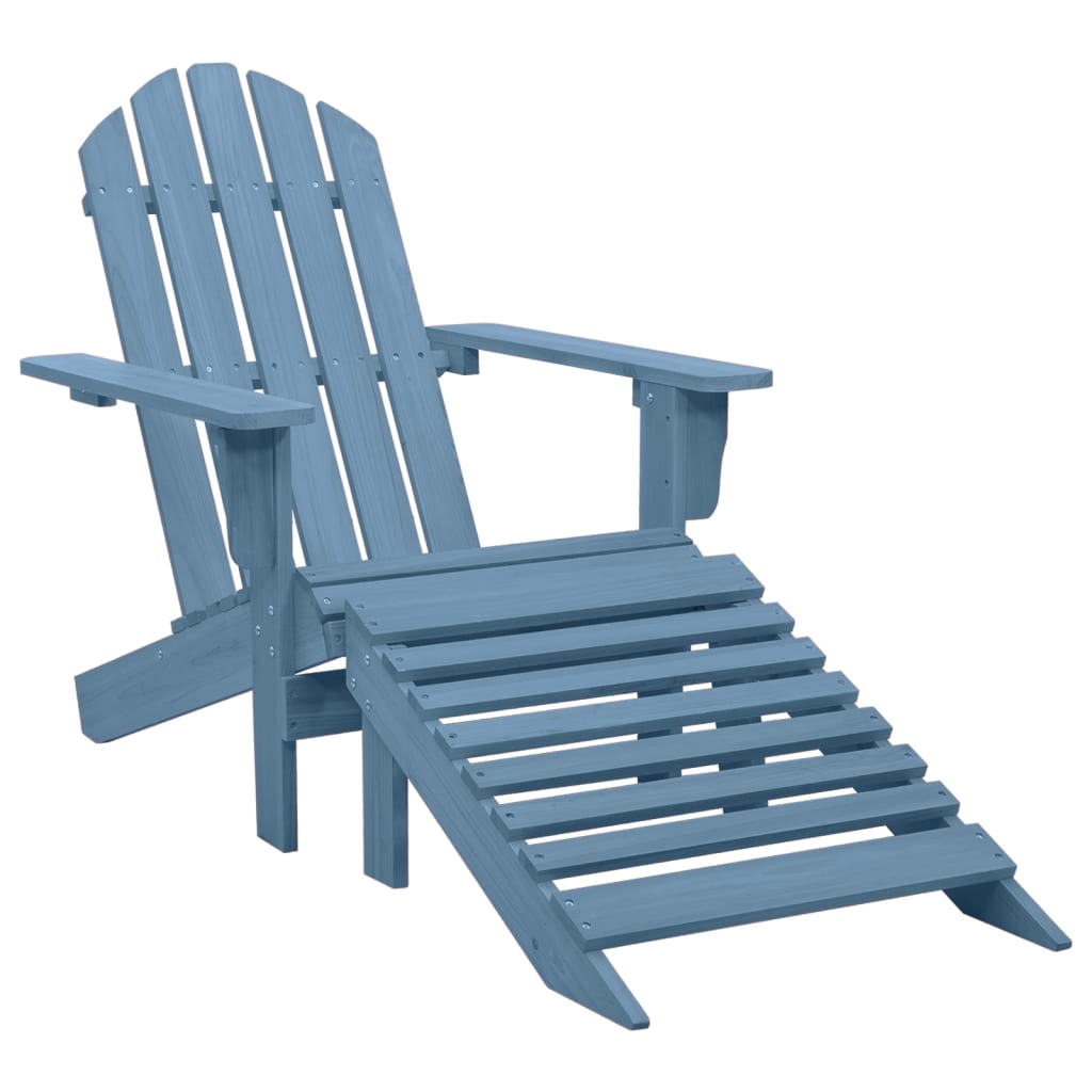 Patio Chair With Ottoman Wood