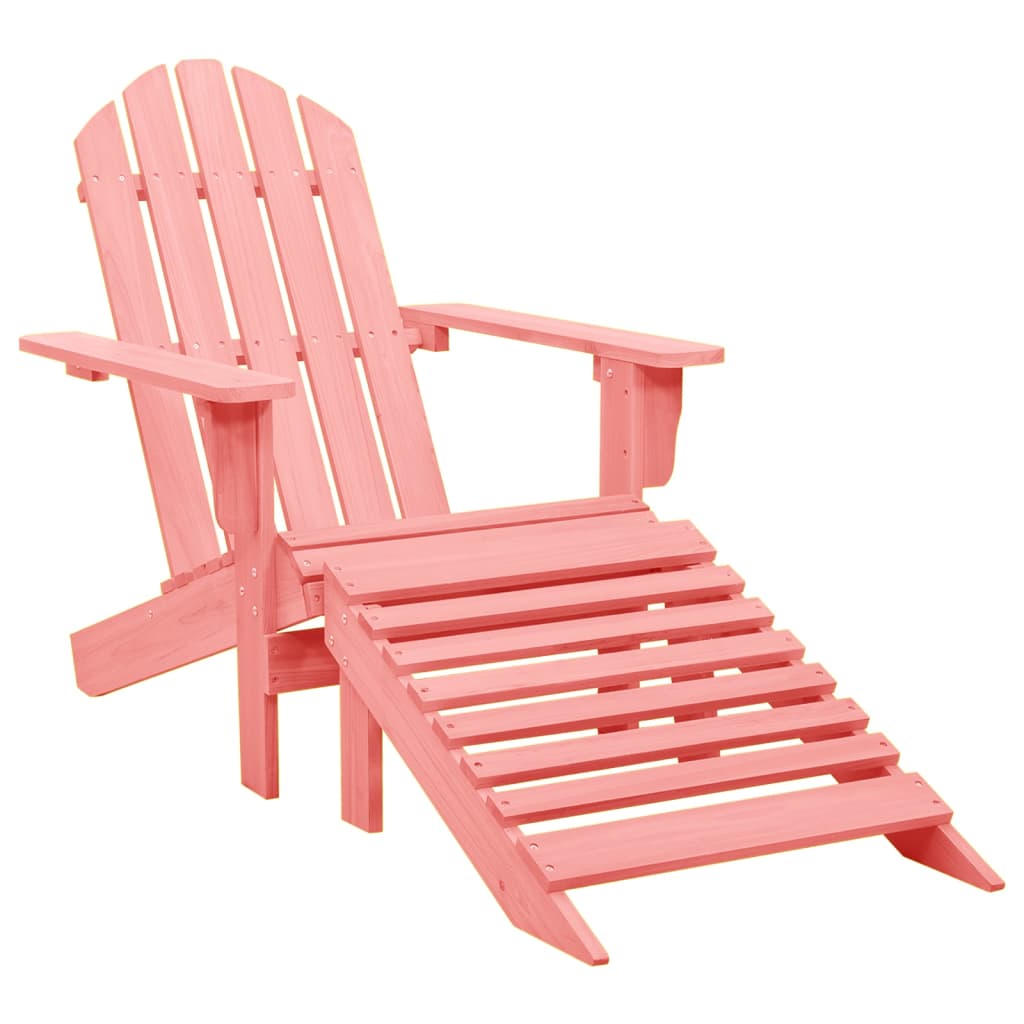 Patio Chair With Ottoman Wood