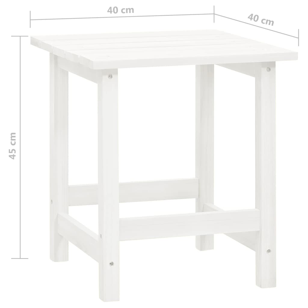 Patio Adirondack Chair With Table Solid Fir Wood