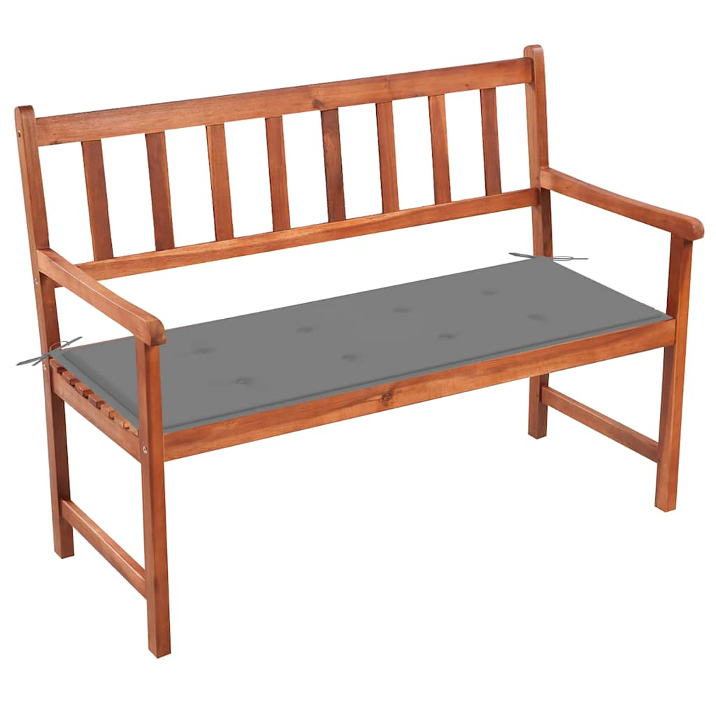 Patio Bench With Cushion 47.2&quot; Solid Acacia Wood