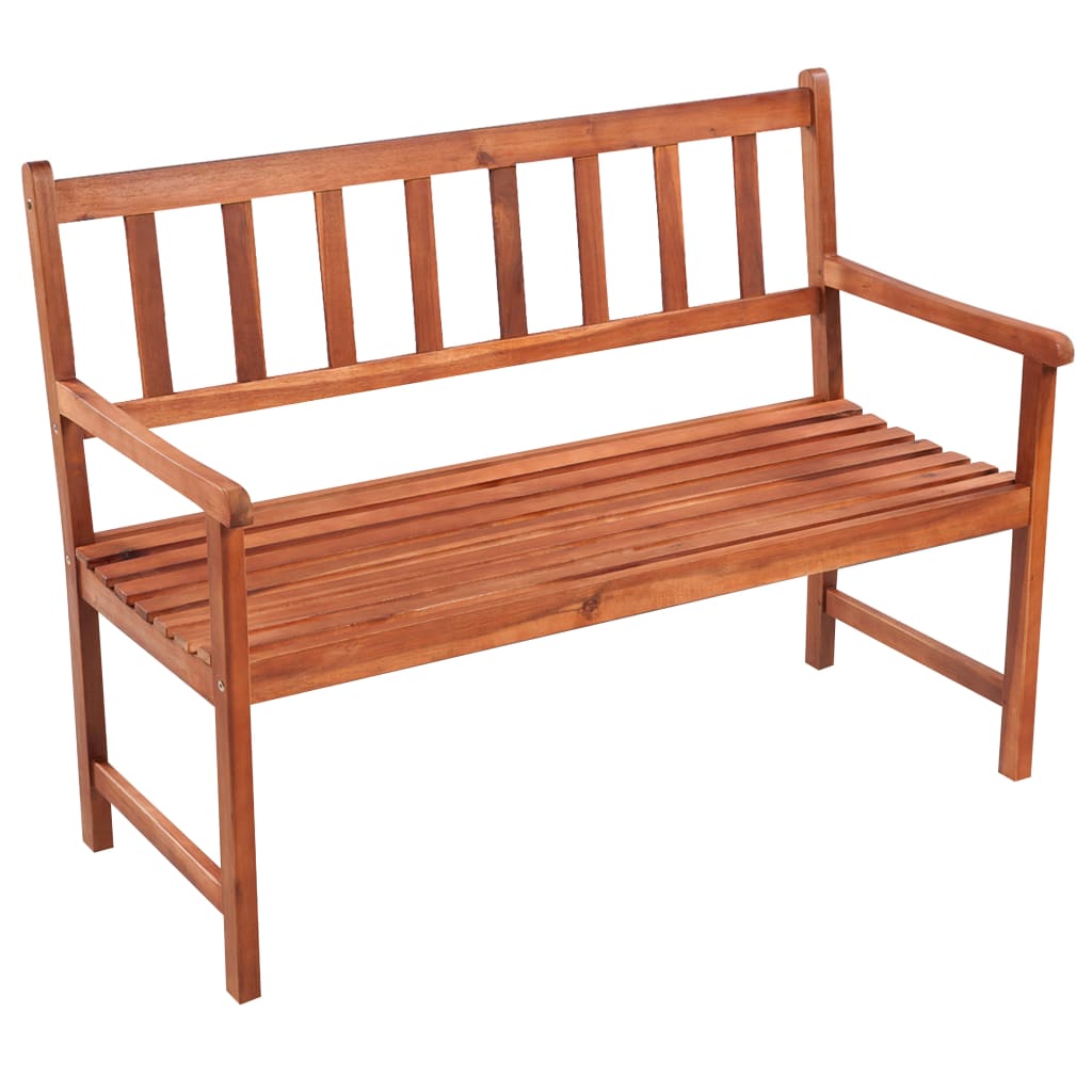 Patio Bench With Cushion 47.2'' Solid Acacia Wood