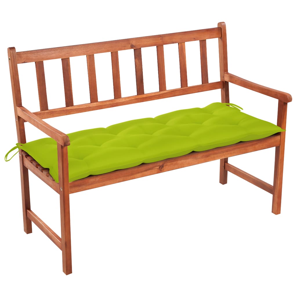 Patio Bench With Cushion 47.2'' Solid Acacia Wood