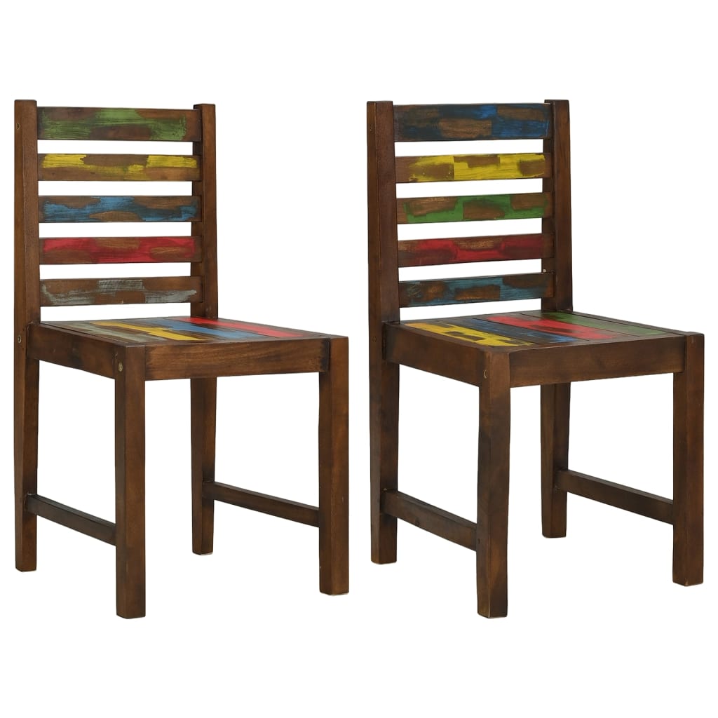 Dining Chairs 4 Pcs Solid Reclaimed Wood