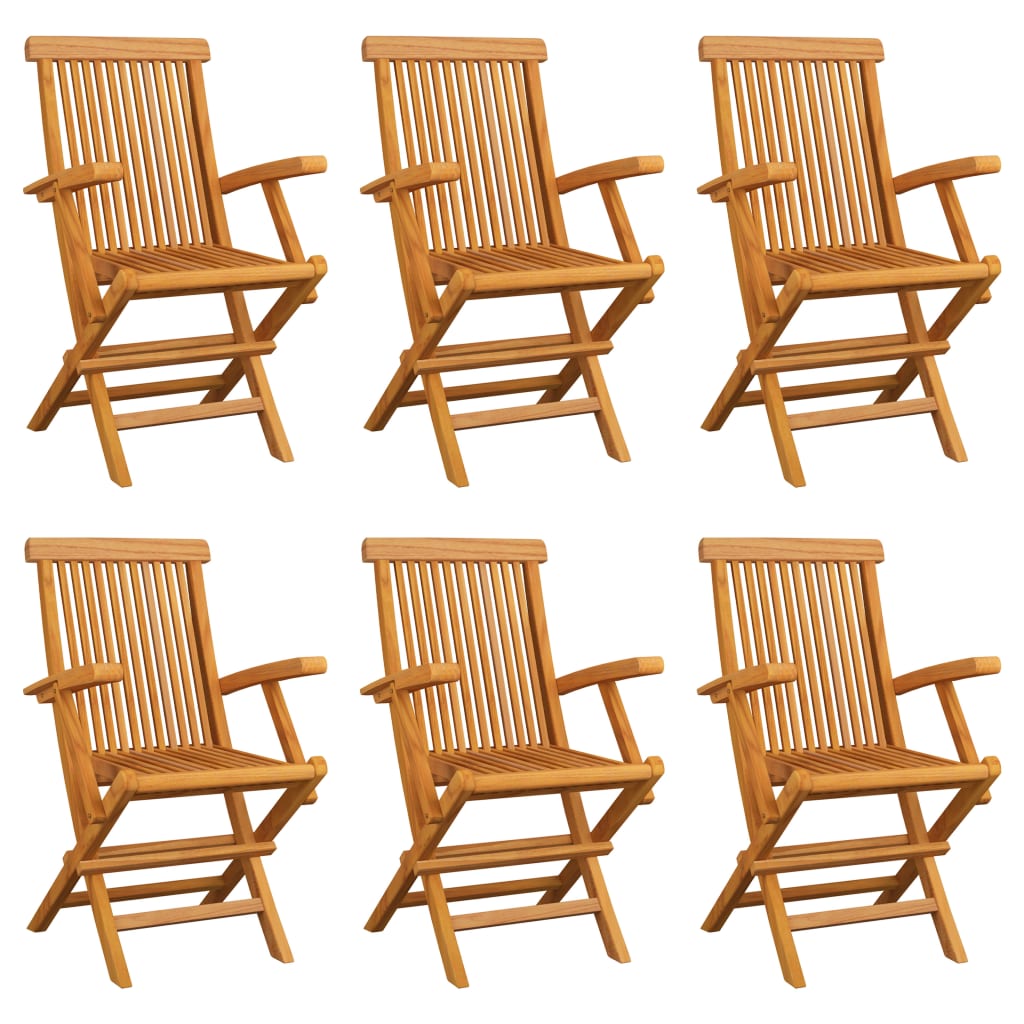 Folding Patio Chairs Set Of 2 For Garden & Outdoor Teak Wood