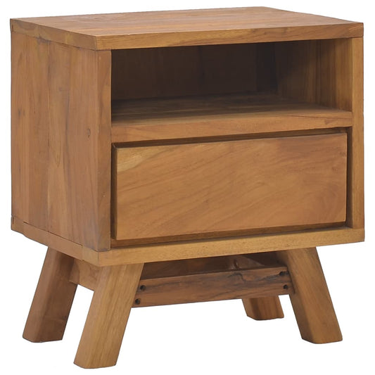 Bedside Cabinet 15.7&quot;X11.8&quot;X17.7&quot; Solid Teak Wood