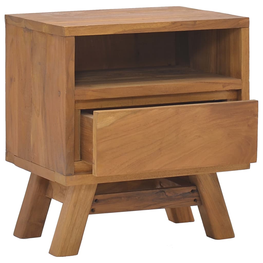 Bedside Cabinet 15.7&quot;X11.8&quot;X17.7&quot; Solid Teak Wood