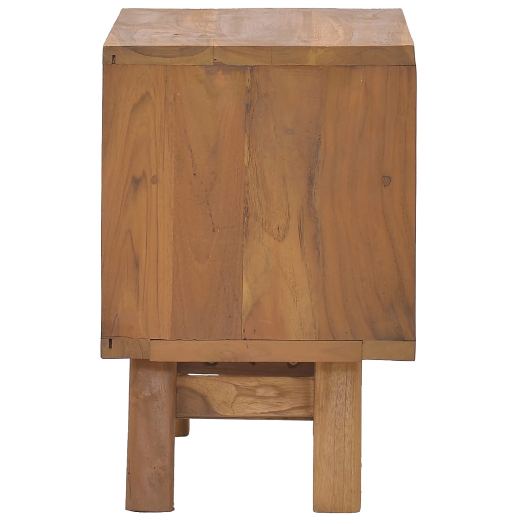 Bedside Cabinet 15.7&quot;X11.8&quot;X17.7&quot; Solid Teak Wood