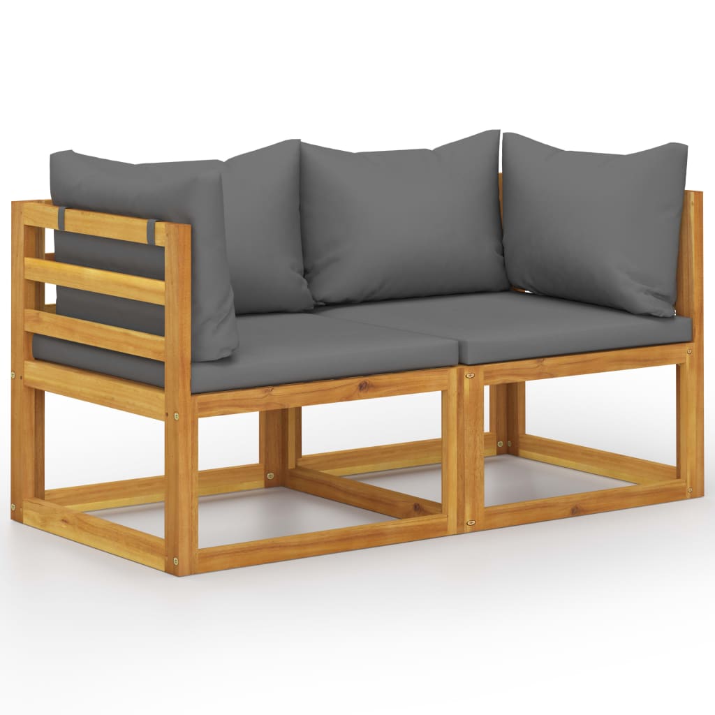 2-Seater Patio Bench With Cushions