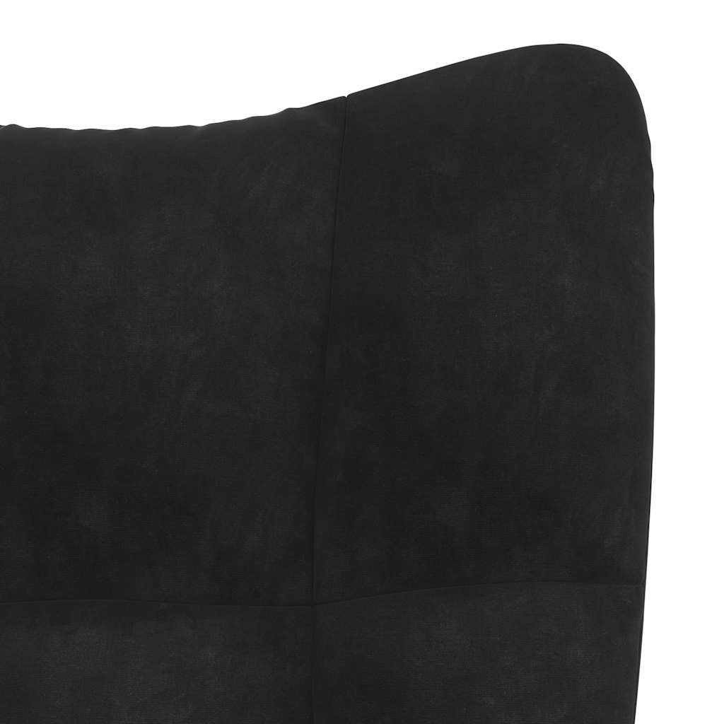 Relaxing Chair With A Stool Velvet