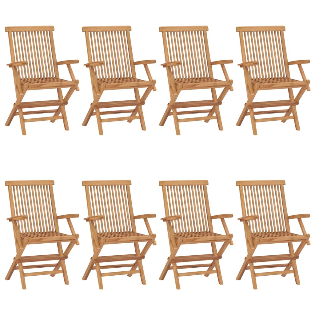 Folding Patio Chairs Set Of 2 For Garden & Outdoor Teak Wood