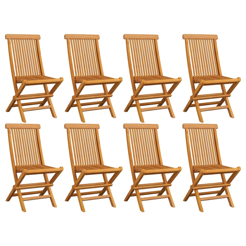 Folding Patio Chairs Set Of 2 With Armrests Teak Wood