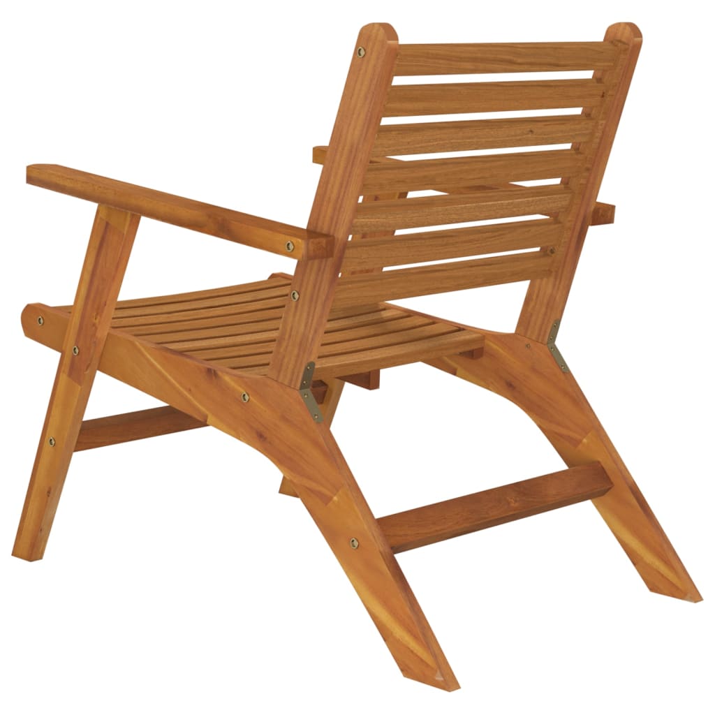 Patio Chairs 2 Pcs Solid Acacia Wood