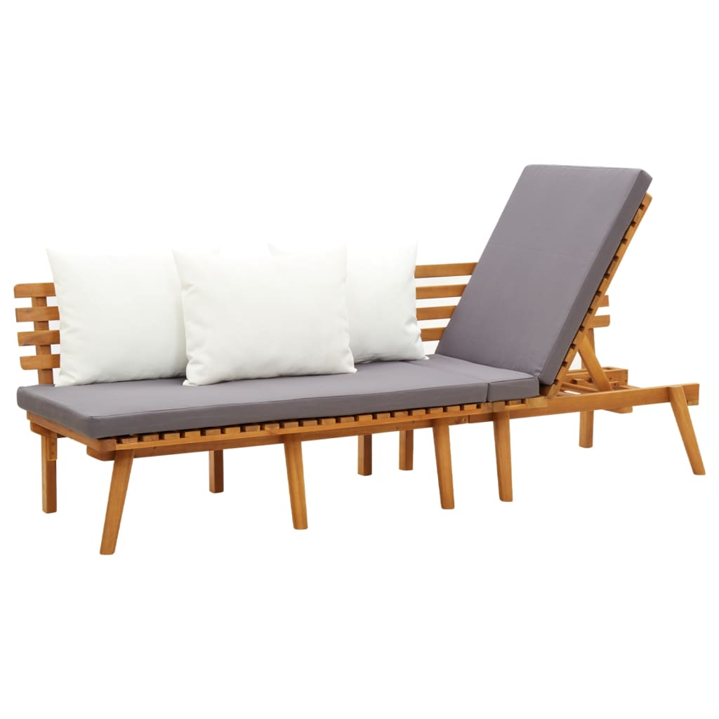 Garden Day Bed 78.7&quot;X25.6&quot; Solid Wood Acacia