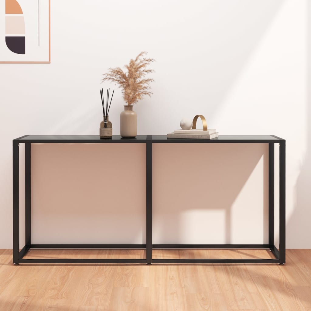 Console Table X13.8&quot;X29.7&quot; Tempered Glass