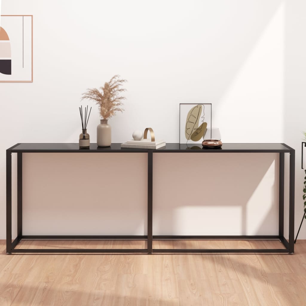 Console Table X13.8&quot;X29.7&quot; Tempered Glass