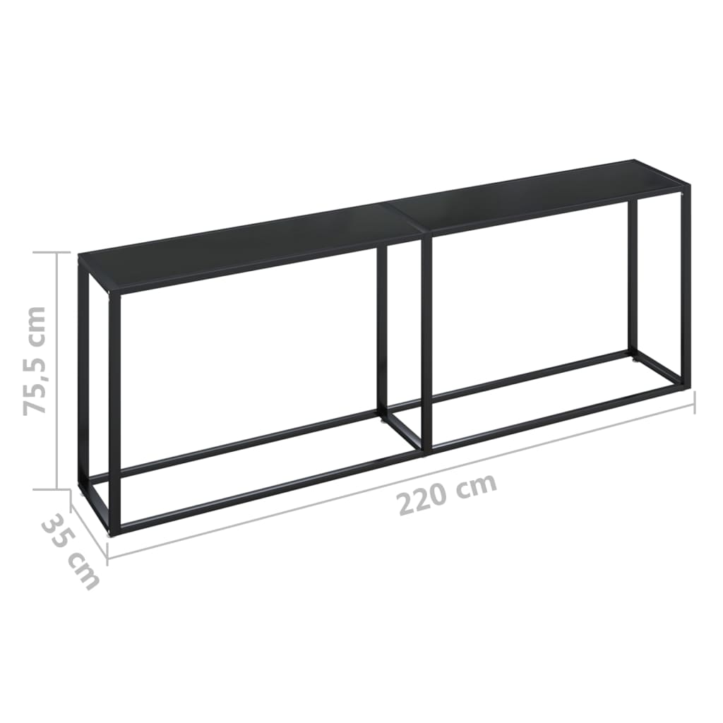 Console Table X13.8&quot;X29.7&quot; Tempered Glass