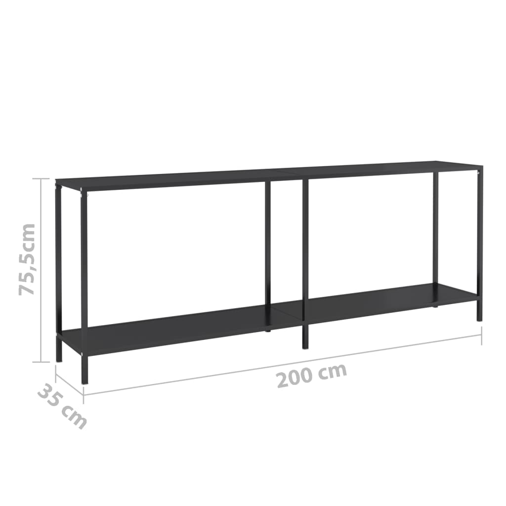 Console Table X13.8&quot;X29.7&quot; Tempered Glass