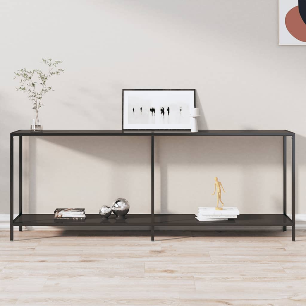 Console Table X13.8&quot;X29.7&quot; Tempered Glass