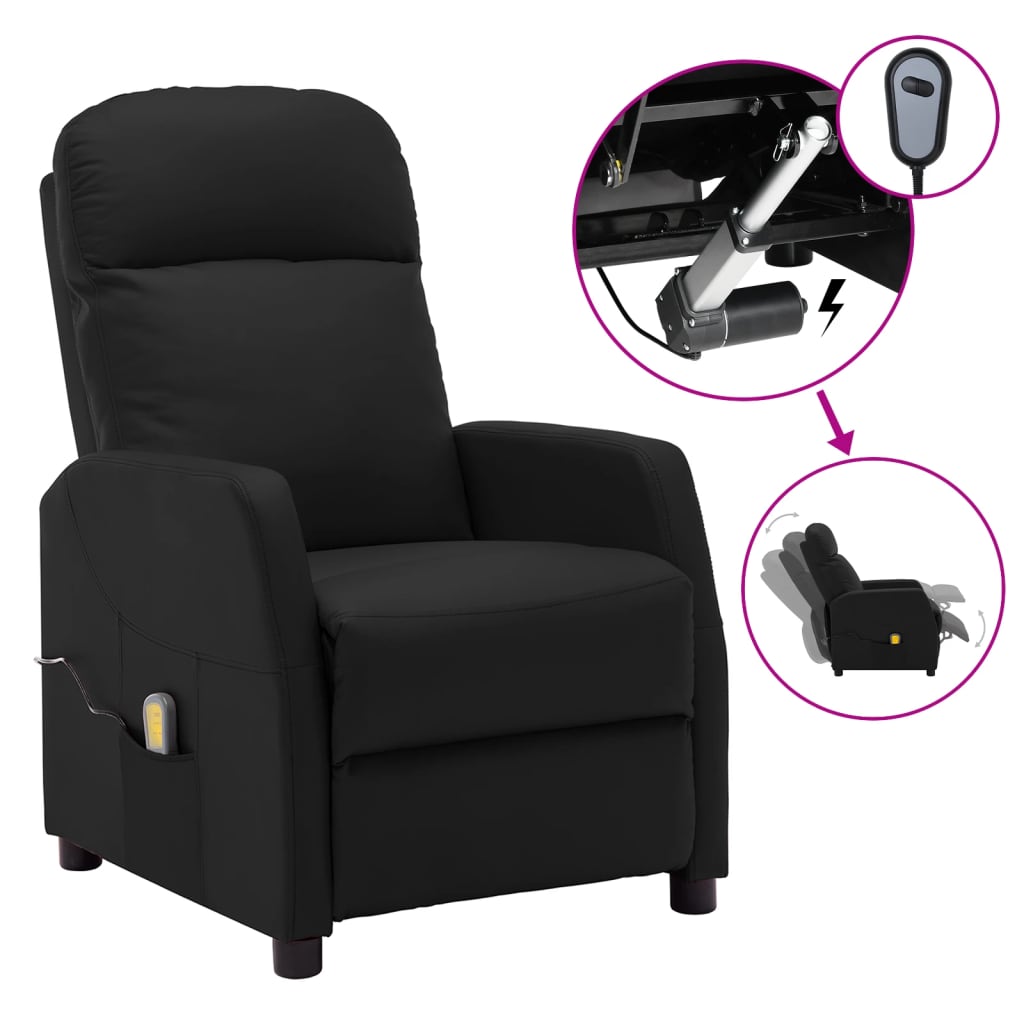 Massage Recliner Faux Leather