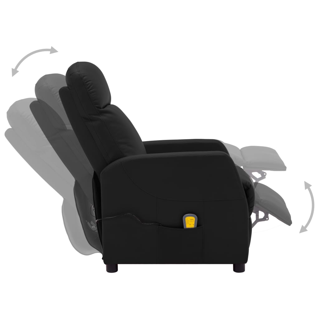 Massage Recliner Faux Leather