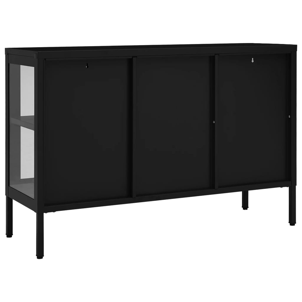 Sideboard 41.3&quot;X13.8&quot;X27.6&quot; Steel And Glass