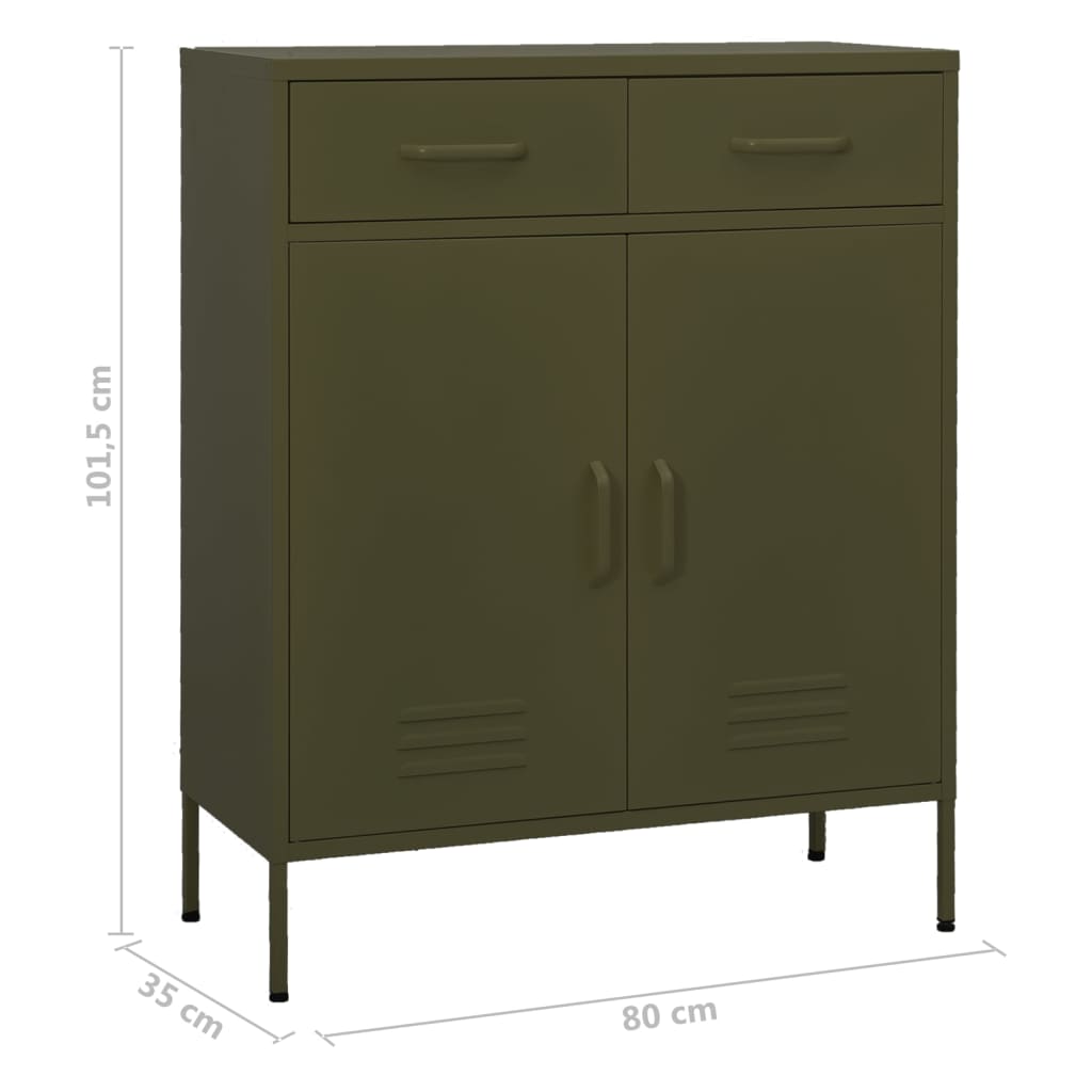 Storage Cabinet 31.5&quot;X13.8&quot;X40&quot; Steel