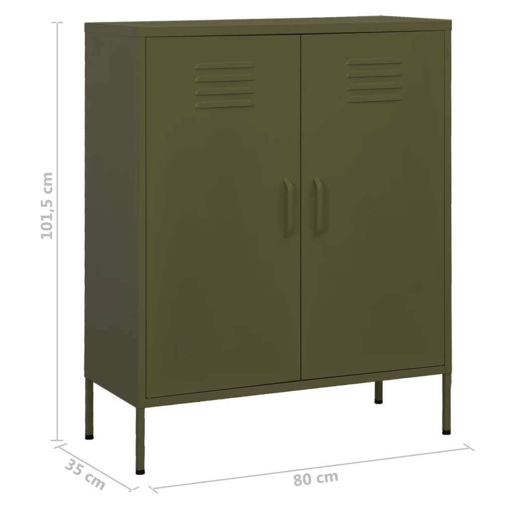 Storage Cabinet 31.5&quot;X13.8&quot;X40&quot; Steel