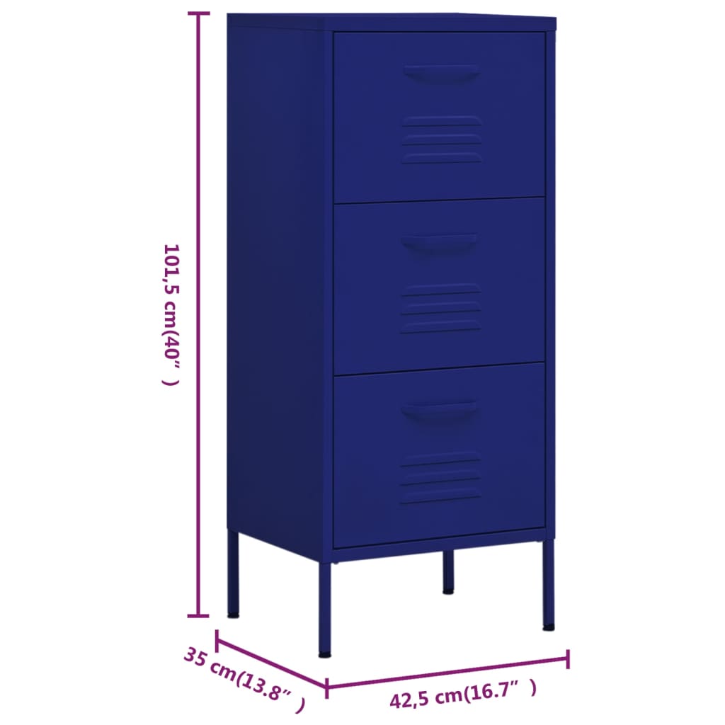 Storage Cabinet 16.7&quot;X13.8&quot;X40&quot; Steel