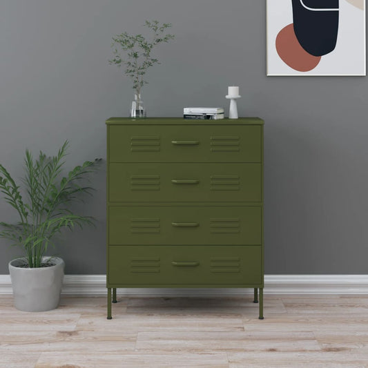 Chest Of Drawers 31.5&quot;X13.8&quot;X40&quot; Steel